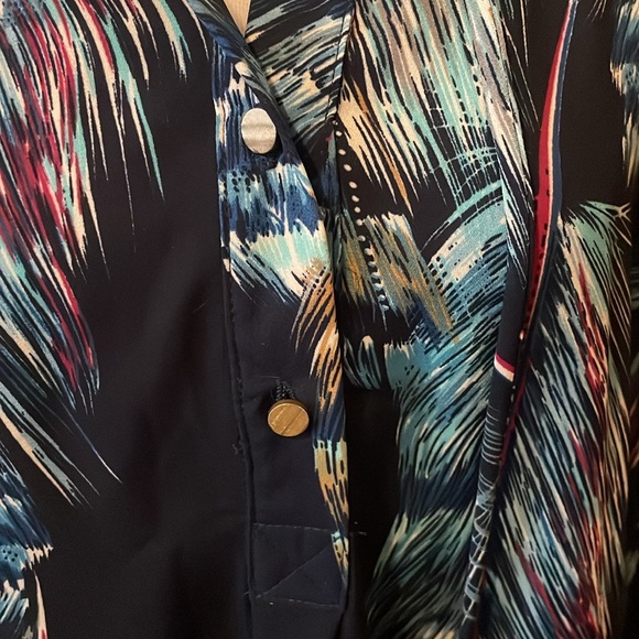 Buddy love blue feather tunic size medium - Picture 11 of 14